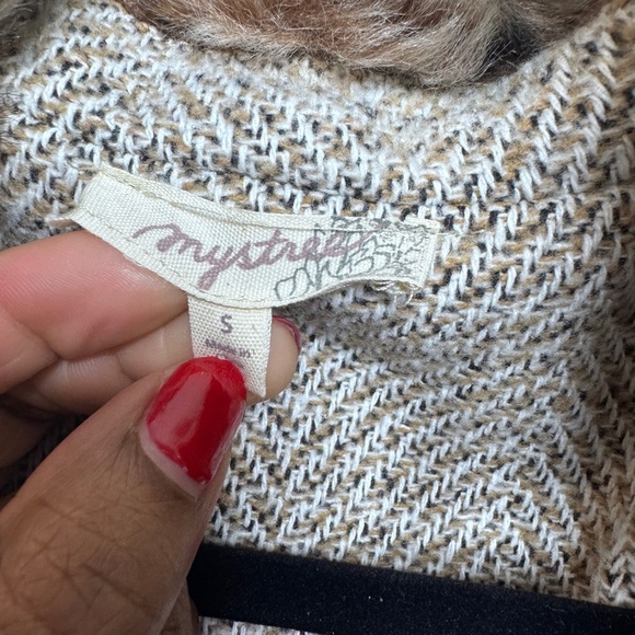 Mystree Women’s Leopard Faux Fur Collar Coat - Picture 3 of 6